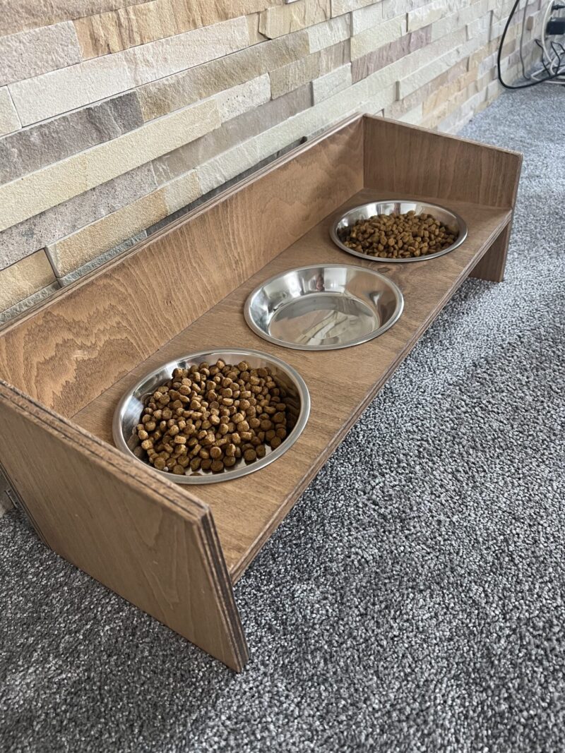 Wooden Cat Bowl 3 - Image 4