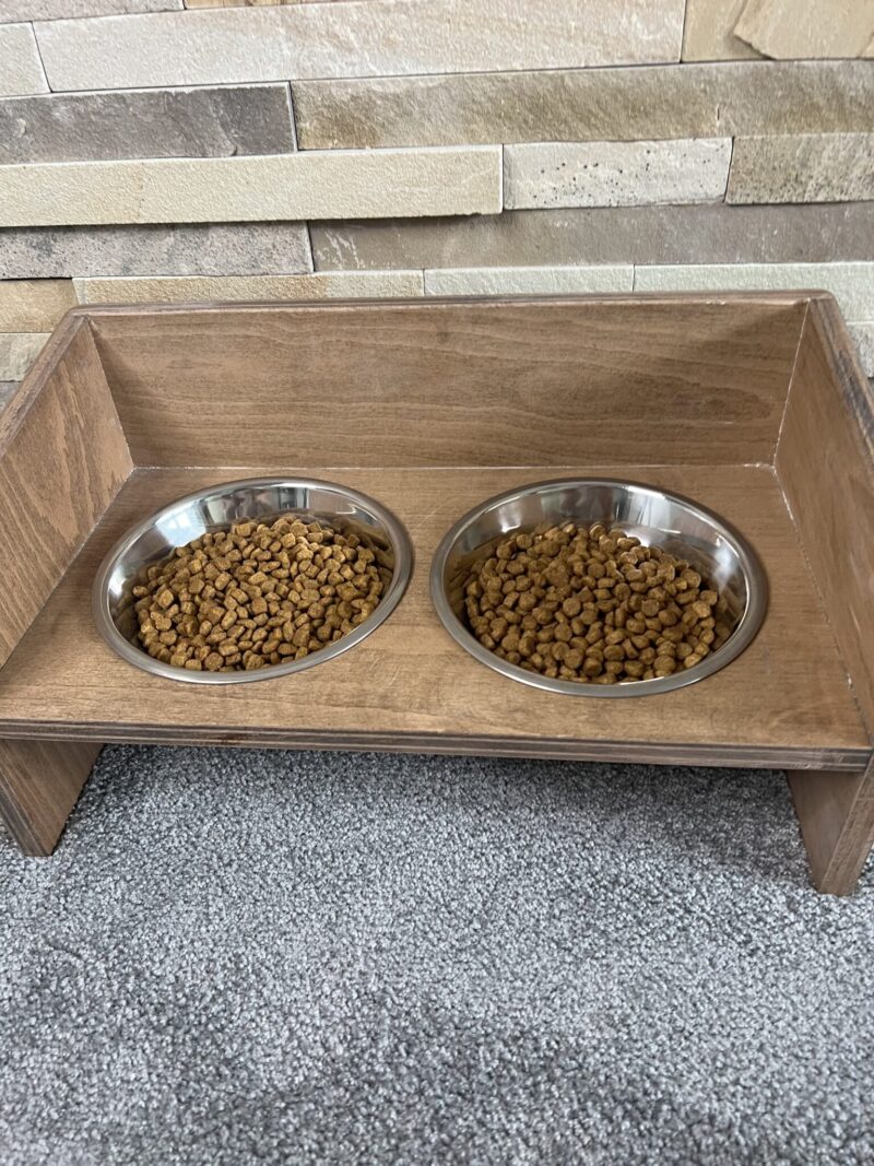 Wooden Cat Bowl 2 - Image 4